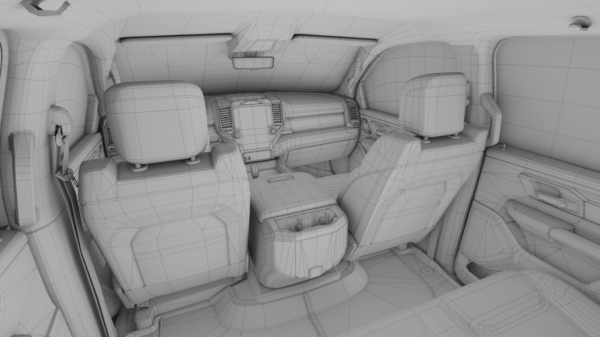 Pickup Truck 03 Grey and White URP HDRP Textures