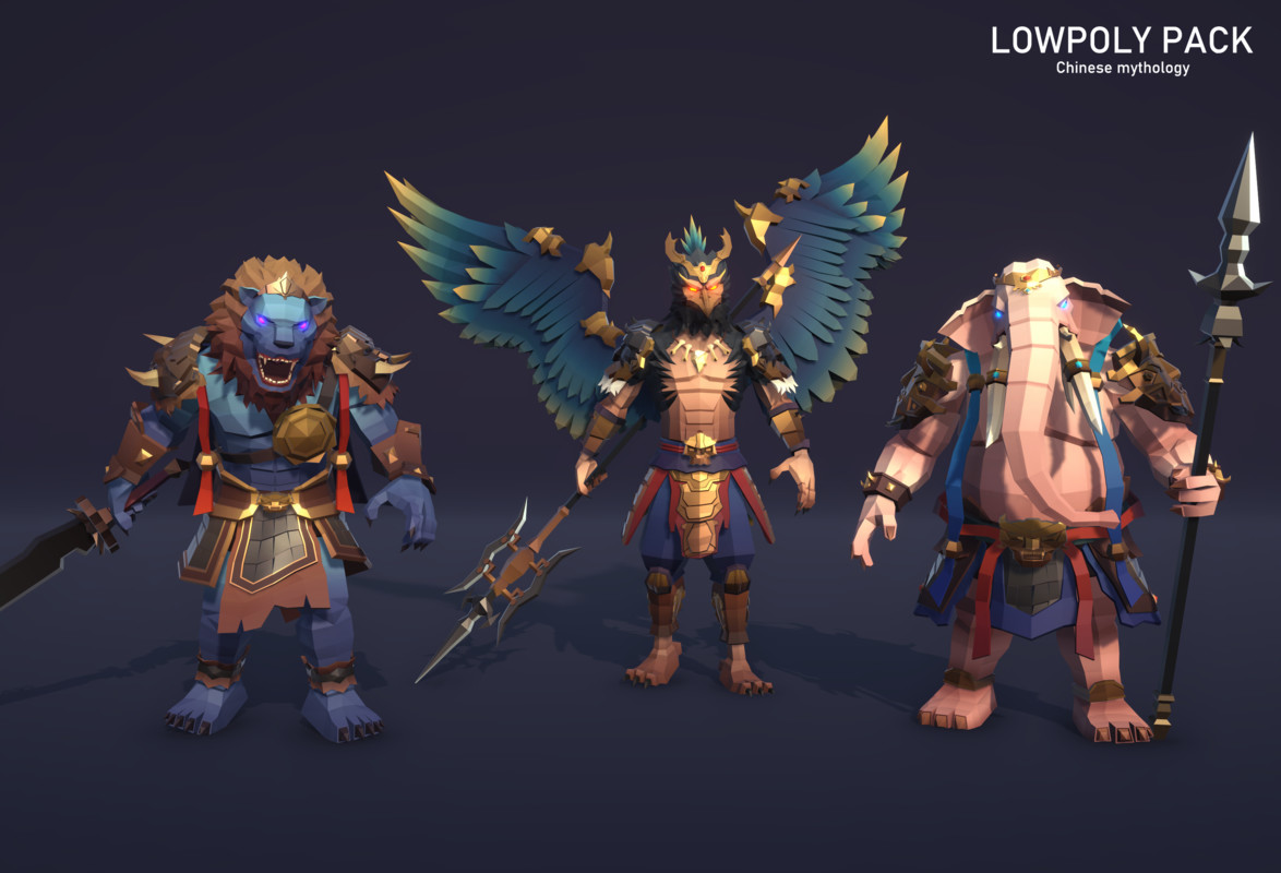LowpolyPack_Chinese mythology