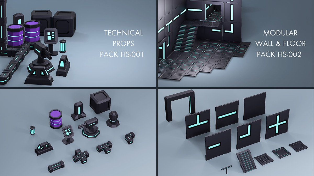 LOW POLY SCI-FI ULTIMATE ASSET LIBRARY