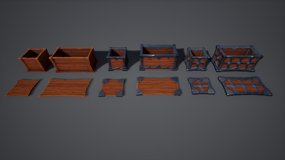 Stylized Market Pack – Fantasy Environment Props – Game Ready