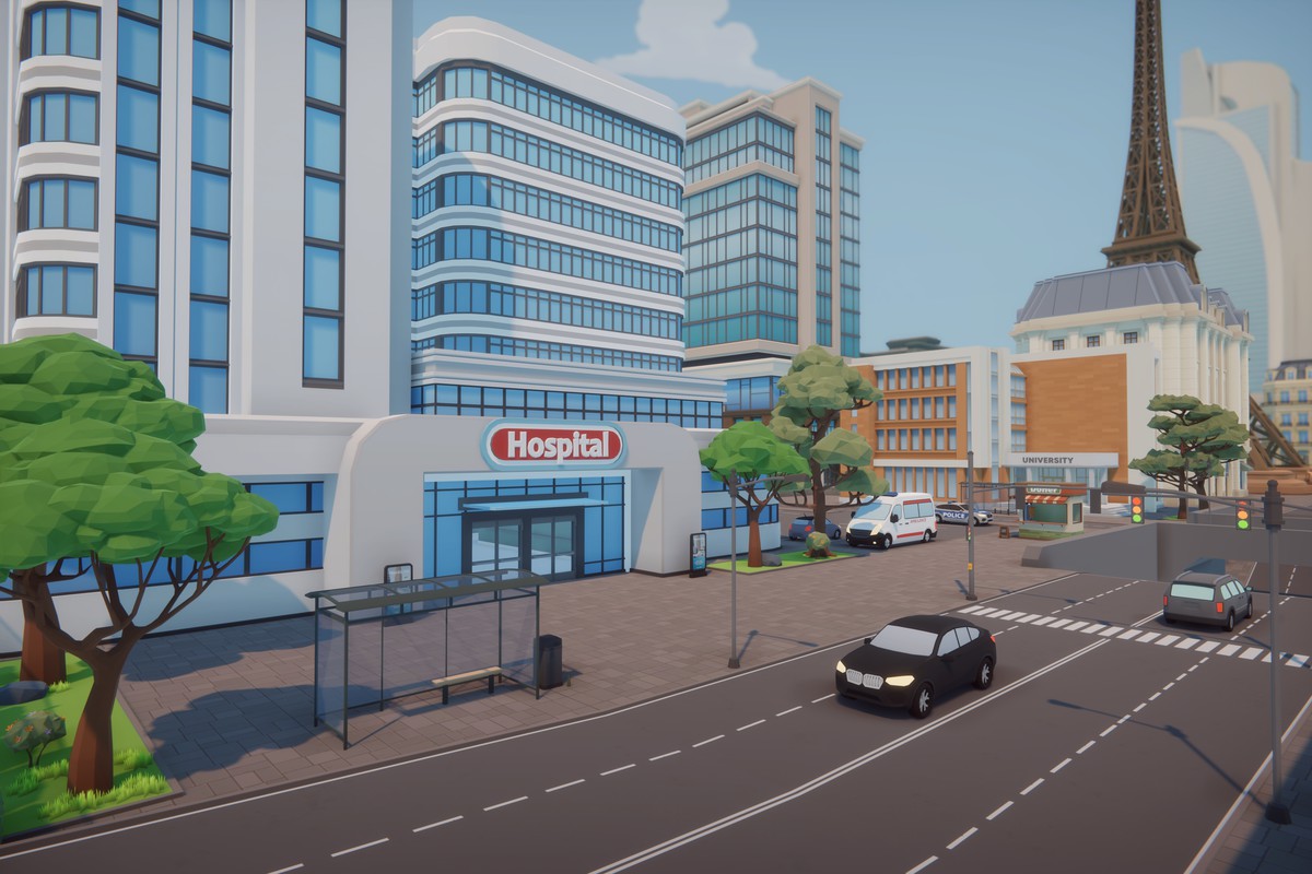Low Poly Euro City