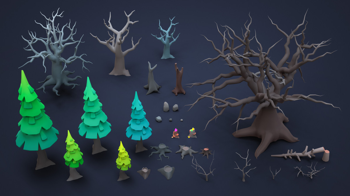 Halloween Pack - Low Poly 3D Model Pack