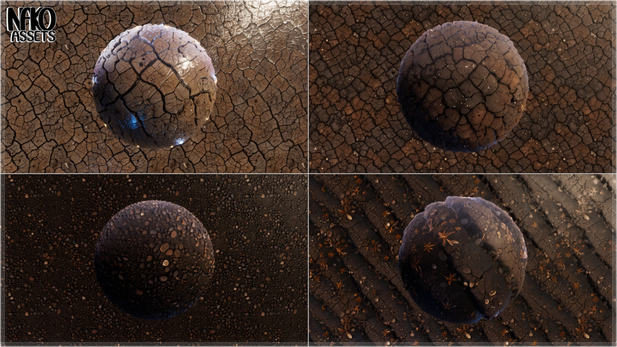 Forest 4K Materials x118 Textures of Realistic Nature | PBR HQ Terrain Pack