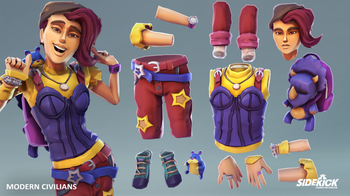 Modern Civilians – Sidekick Modular Characters by Synty