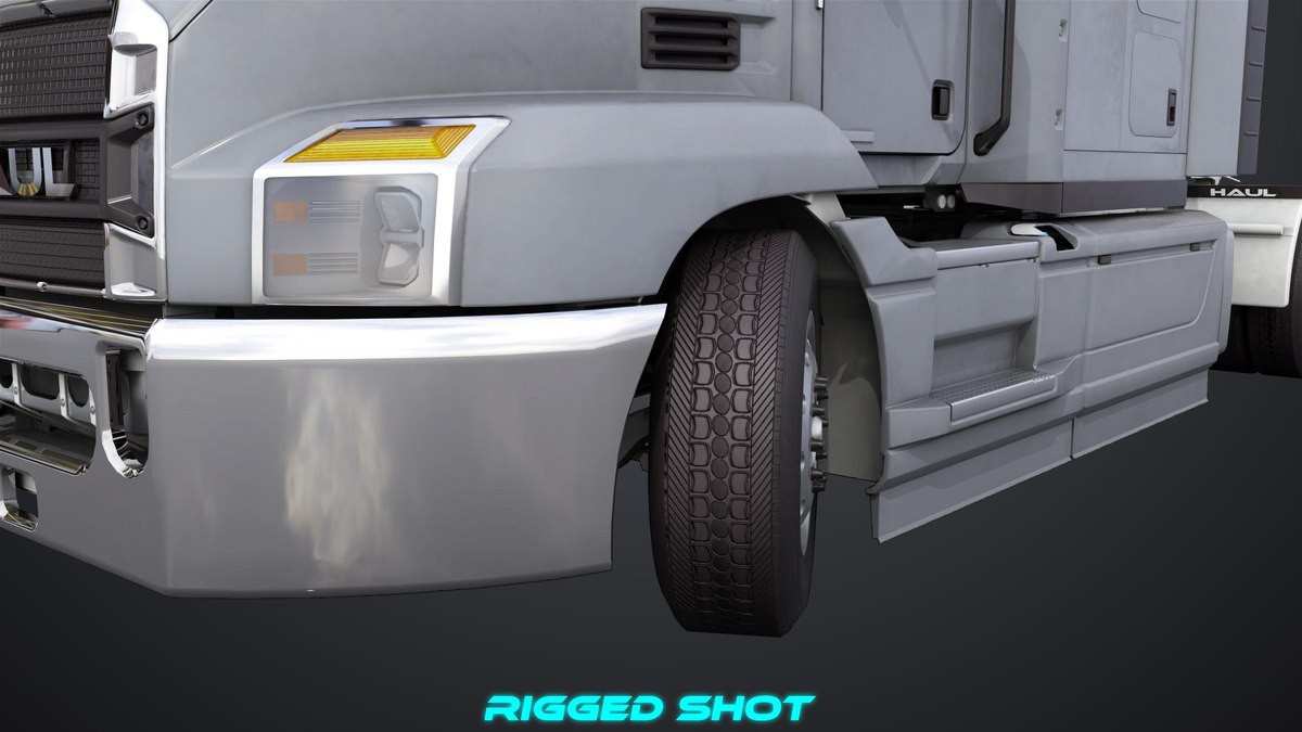 Heavy Truck Chassis 05 Grey Interior URP HDRP Textures