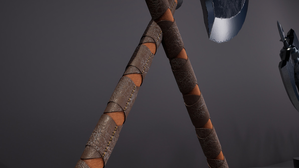 Realistic War Axe Bundle - 4K PBR Weapons