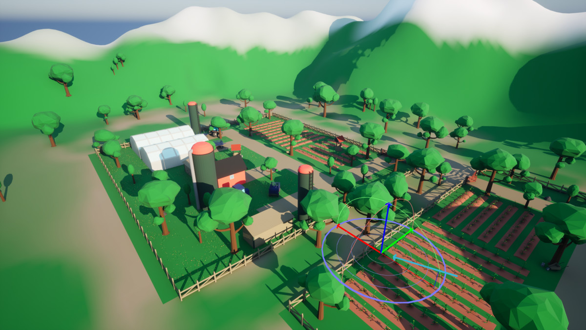 3D Low Poly Farm [Desktop & Mobile]