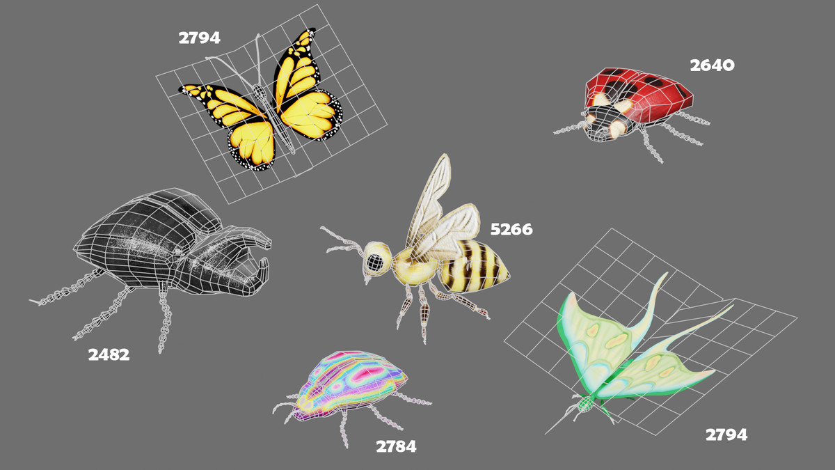 Stylized Critter Mini Collection - Pollinators & Insects