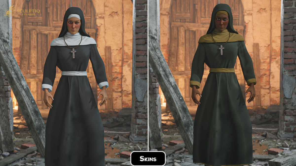 Nun / Possessed Nun - Dual Form Character