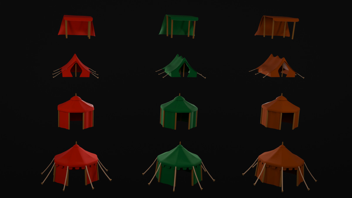 Modular Low Poly Medieval - Fort Kit