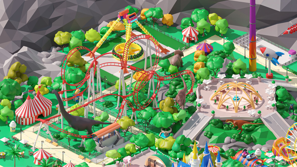 Amusement Park - Low Poly 3D Models Pack