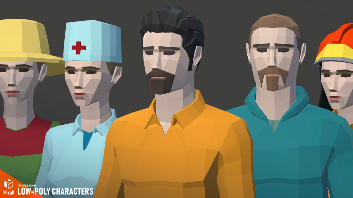 Professions - Low-poly characters