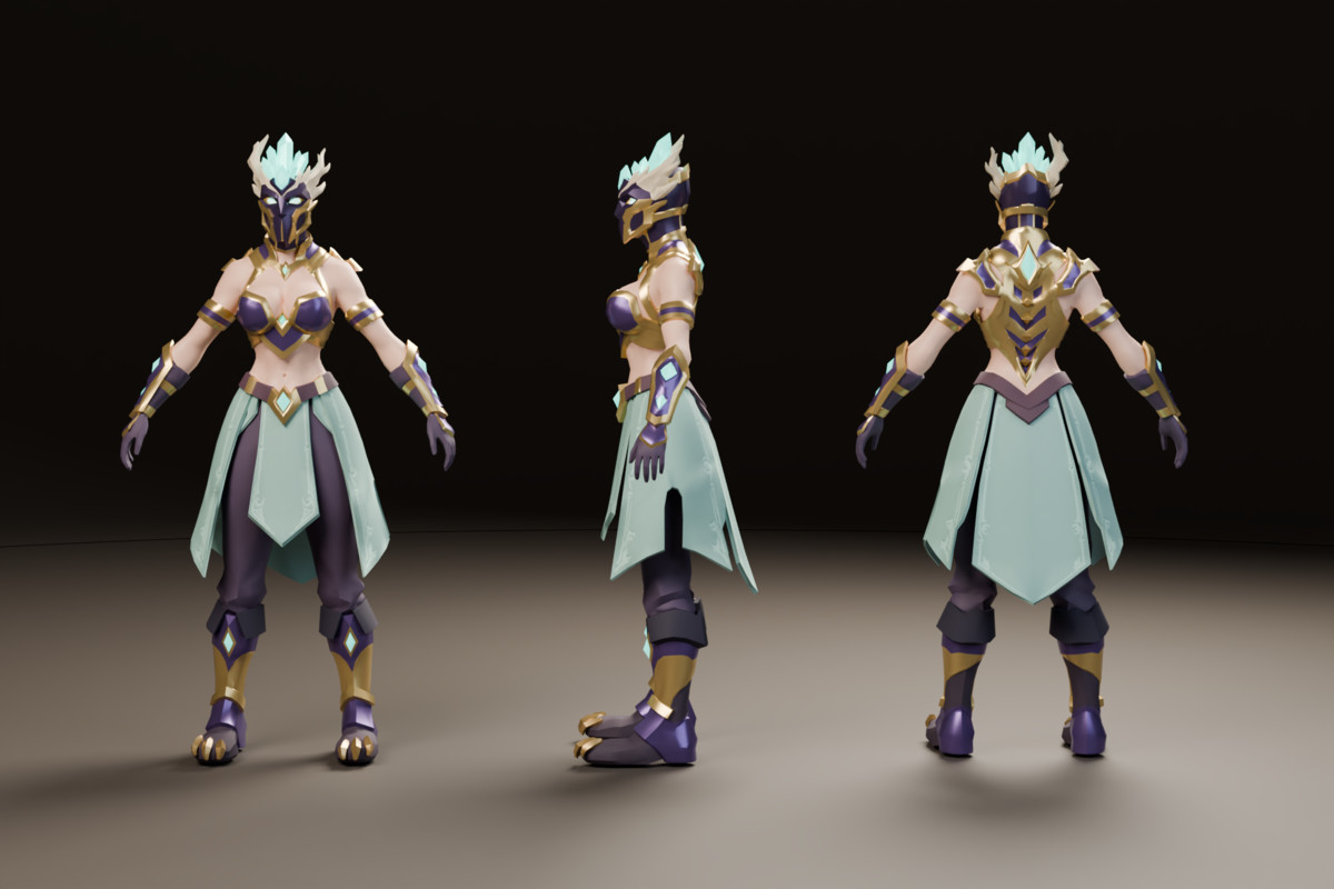 Stylized Modular Characters – Fantasy Mage Pack