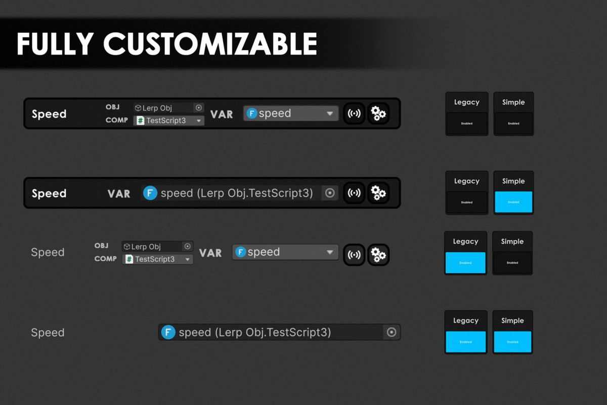 Bindables System - A Visual Variable Binding System for Unity