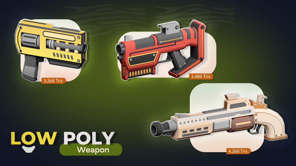 Low Poly Weapon Collection 2