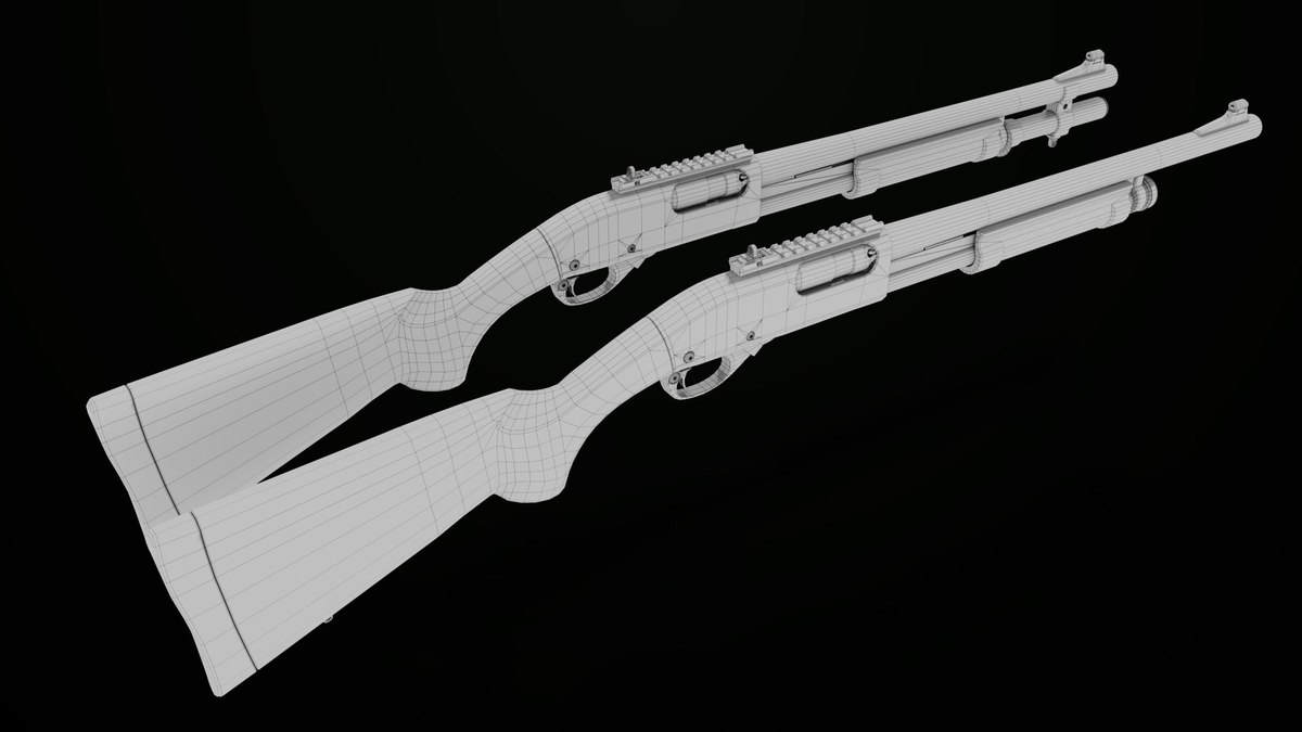 Shotgun Collection 01 URP HDRP Textures