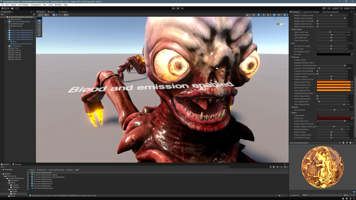 Arachnid-Alien Head 1