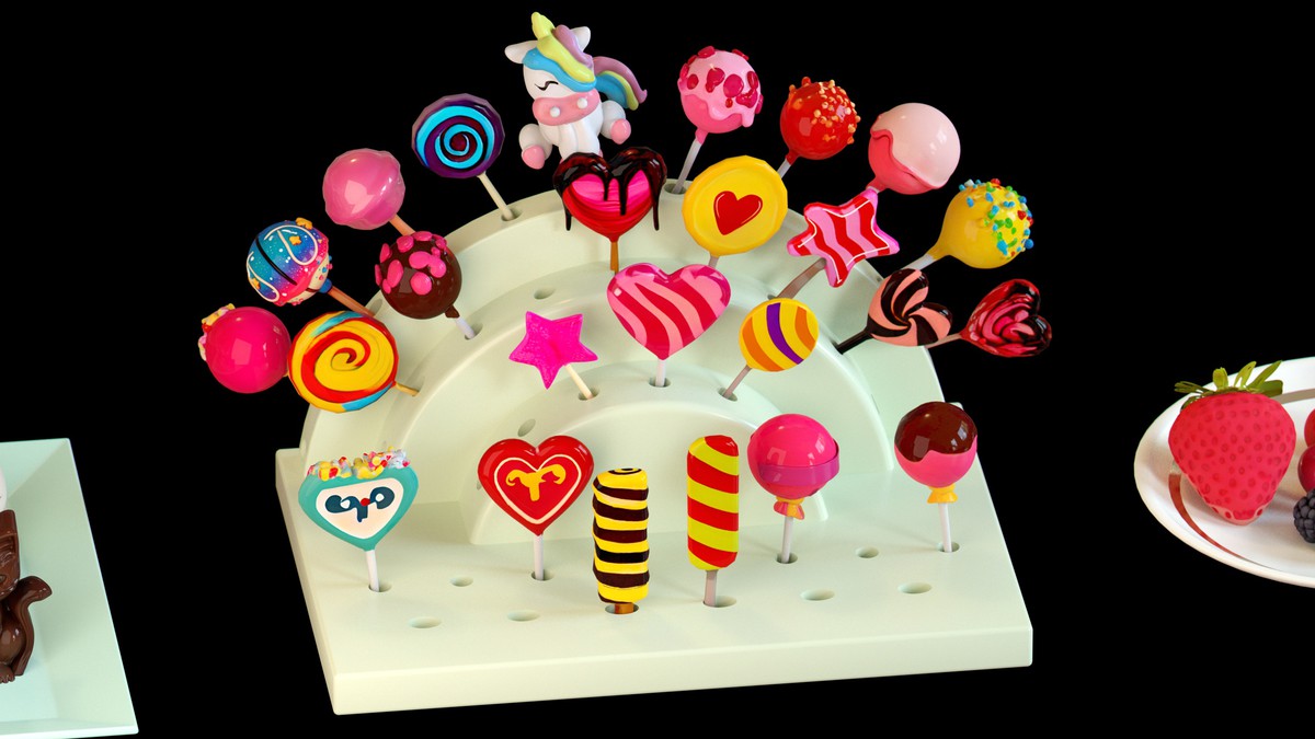 Sweet Dessert Asset Pack (Donuts, Cupcakes, Cake, Ice Cream, Candy)