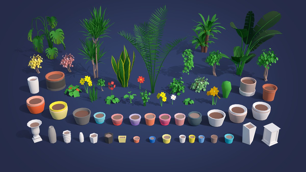 Interior 7 - Low Poly 3D Models Pack