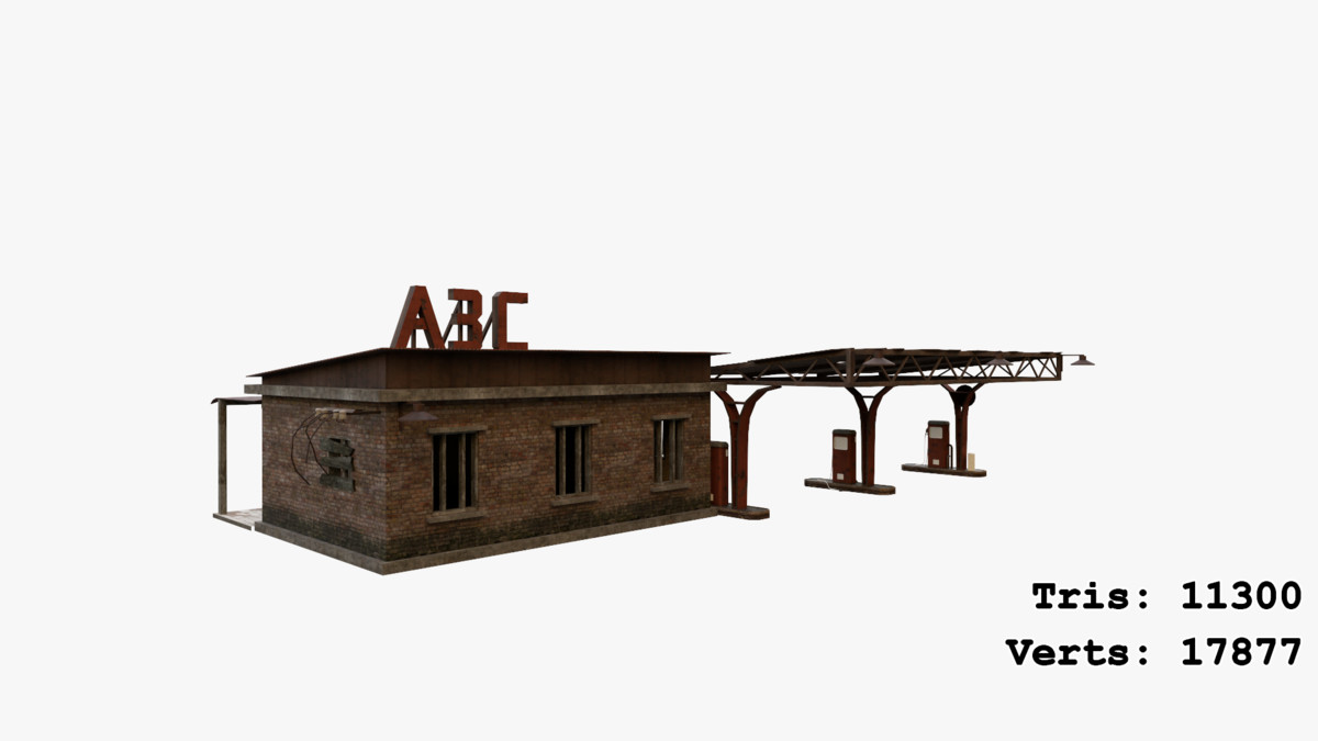 Abandoned Apocalyptic Buildings Mega Pack