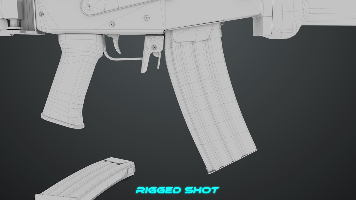 Machine Gun 13 Metal URP HDRP Textures