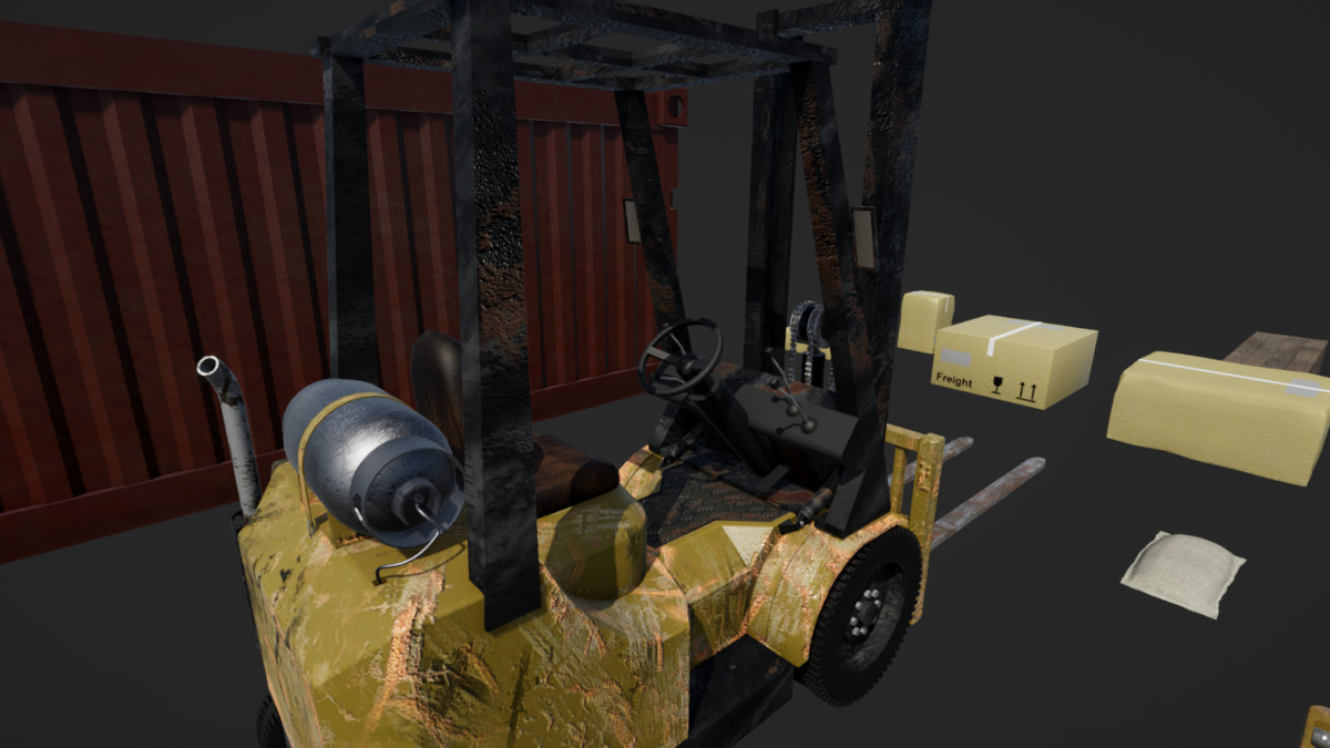 Cargo Pack With LODs And Collisions
