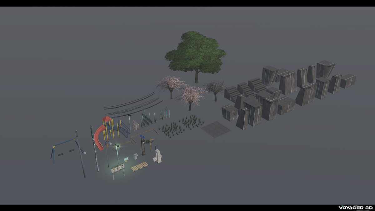 Retro Japanese Park Pack