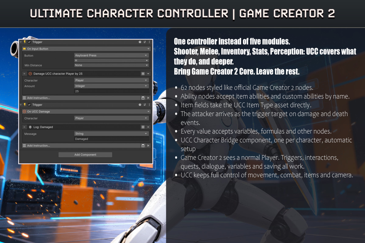 Ultimate Character Controller Integration | Game Creator 2