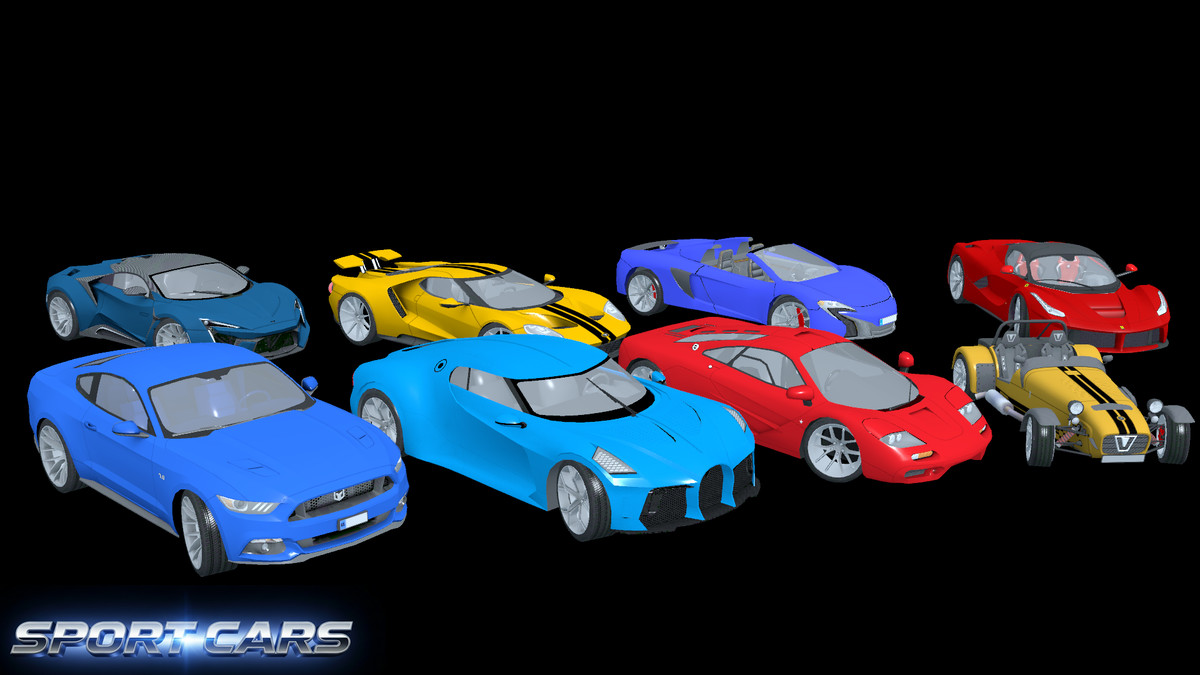Realistic Cars Pack - Mobile Ready