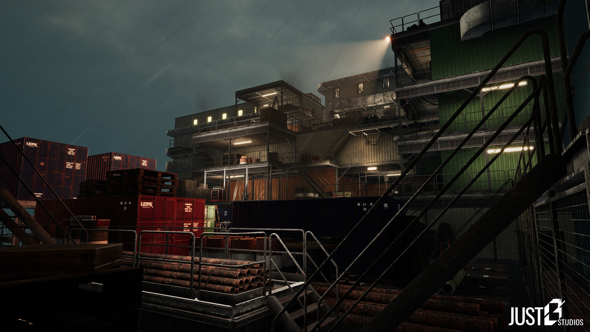 Modular Oil Rig Liope Environment (Ocean,Platform)