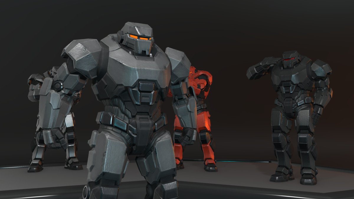 Sci-Fi Robot Character Pack | 4 Humanoid Units | Customizable