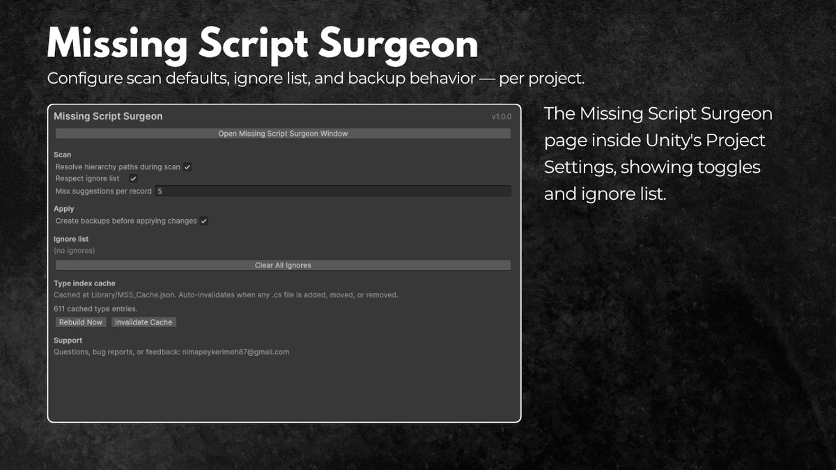 Missing Script Surgeon