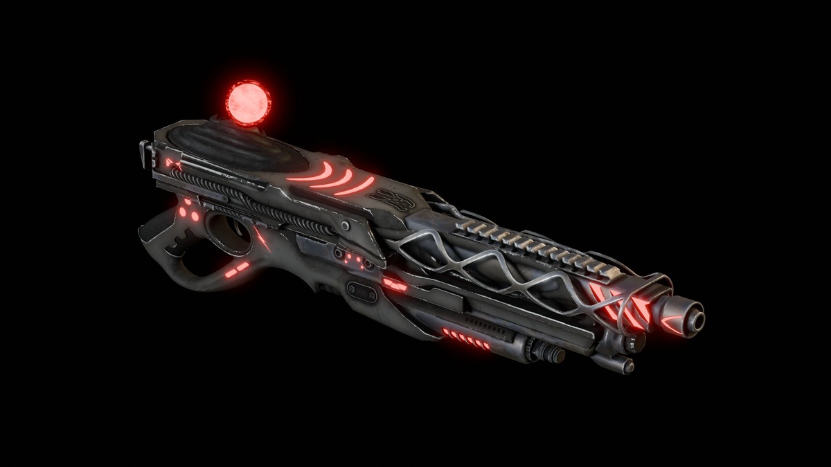 Sci-Fi Weapons - Neon SciFi Shotguns / Scatterguns with 5 Skins per Weapon