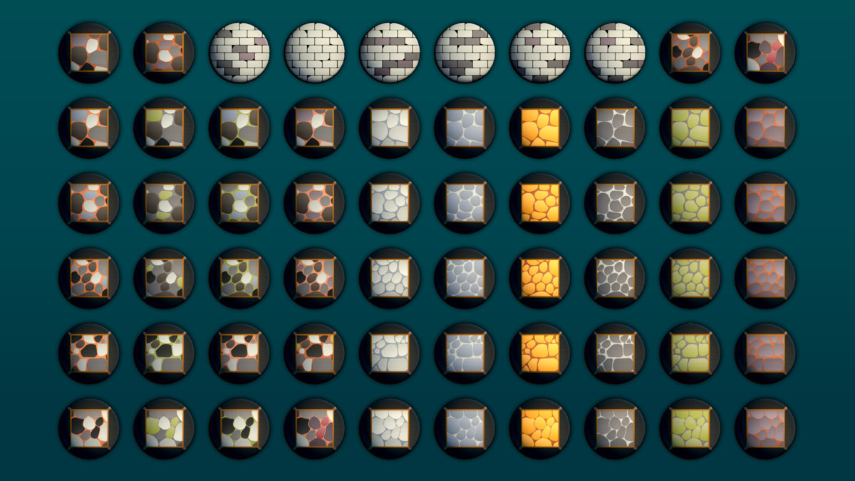 300+ Stylized PBR Ground & Surface Materials - Brick, Wood, Stone & Marble