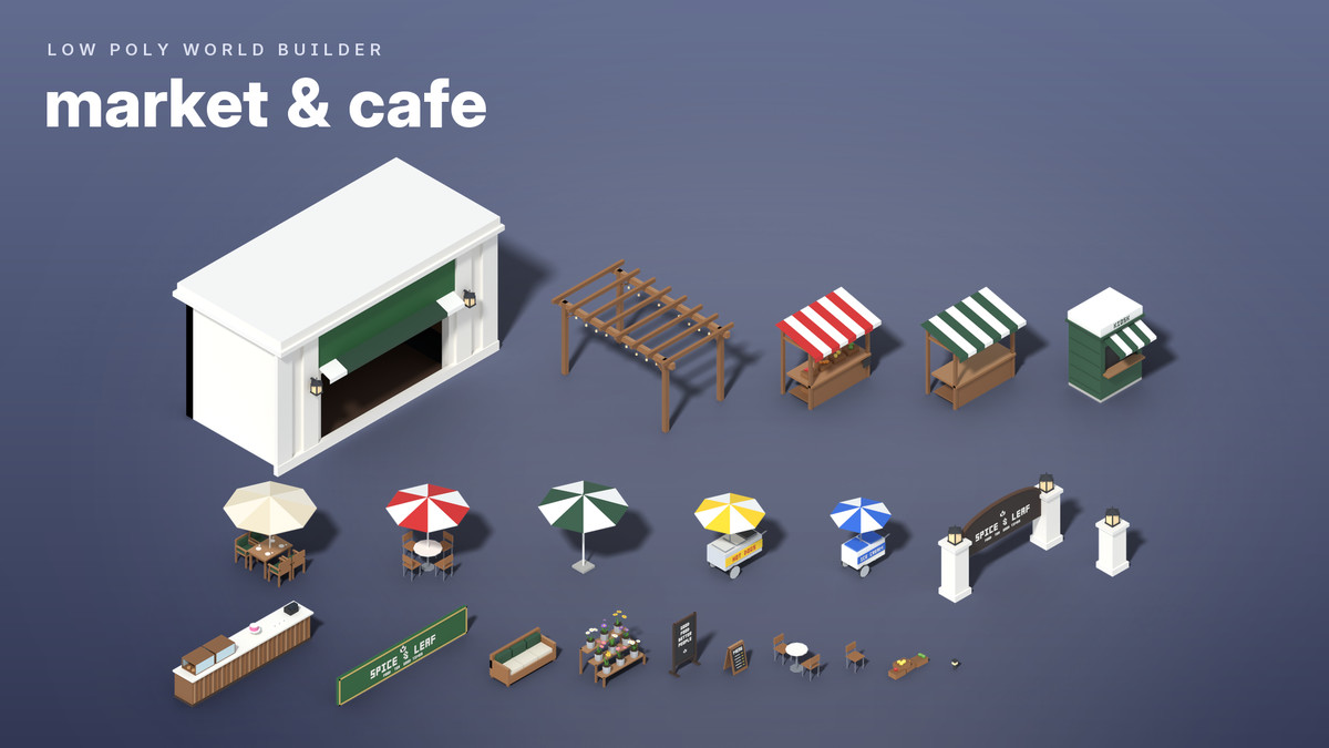 Low Poly World Builder – Cities, Suburbs & Nature
