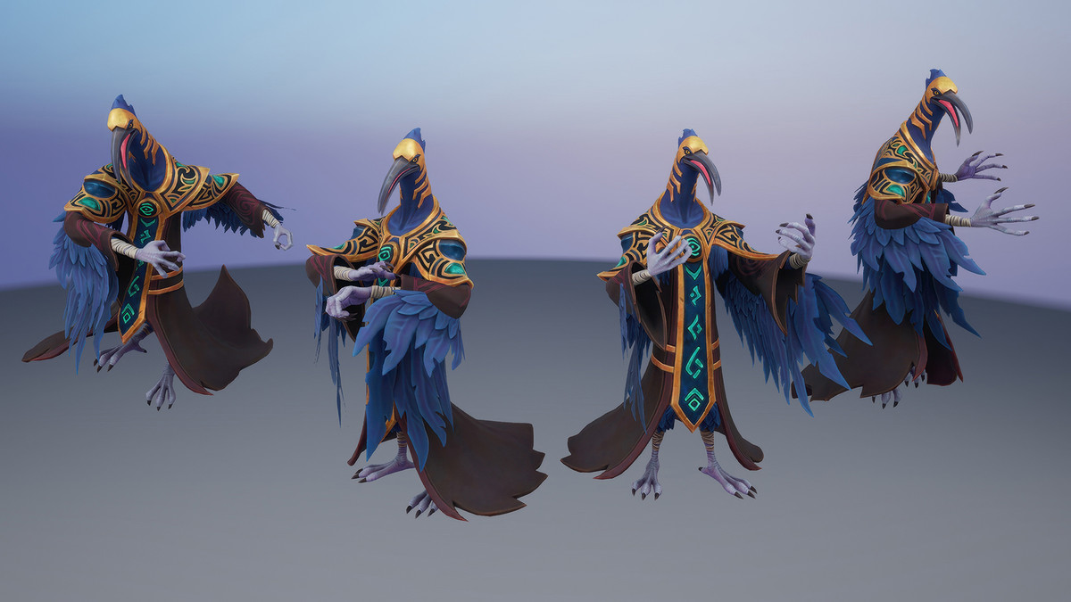 Stylized Egyptian Ibis Mage