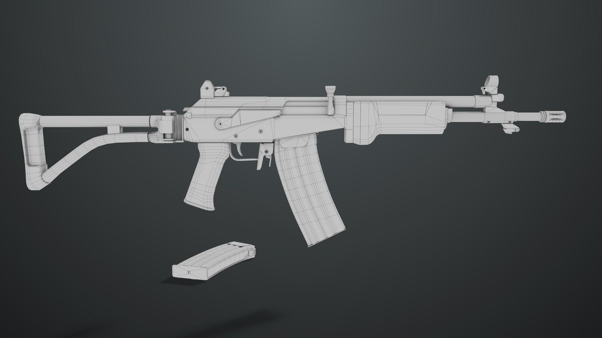 Machine Gun 13 Metal URP HDRP Textures