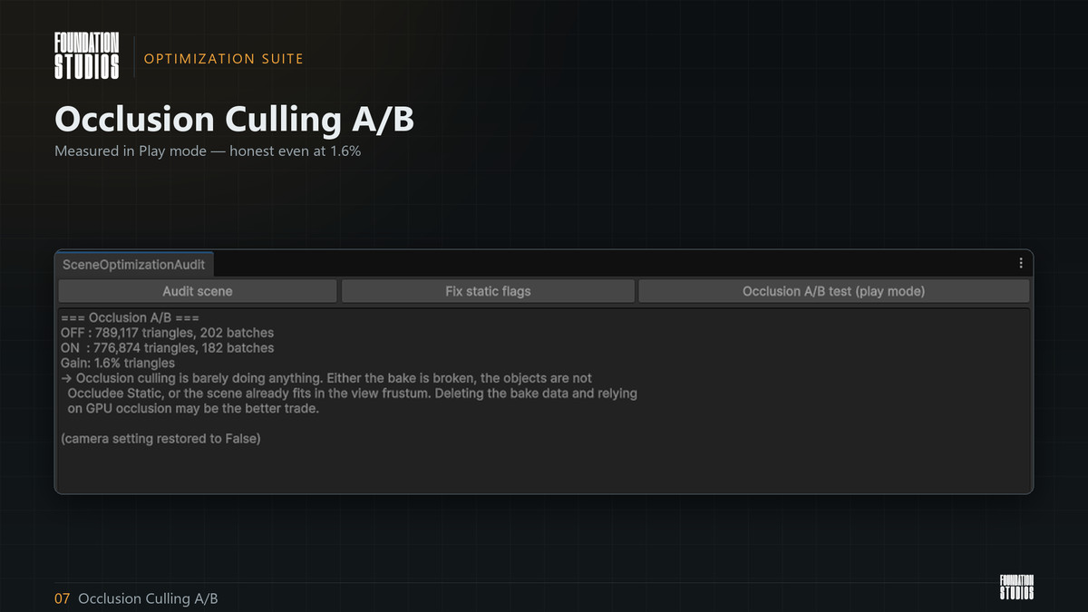 Optimization Suite - Draw Calls, VRAM, LODs (6 - URP)