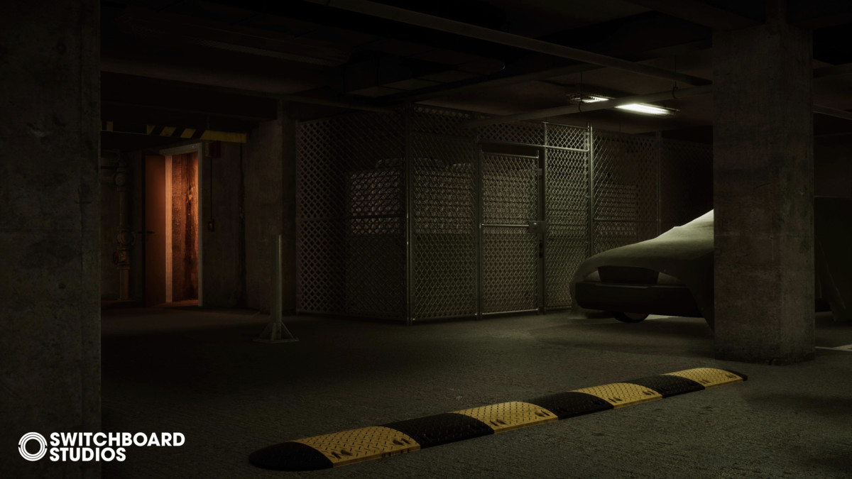 Atmospheric Modular Underground Car Park & Hallways