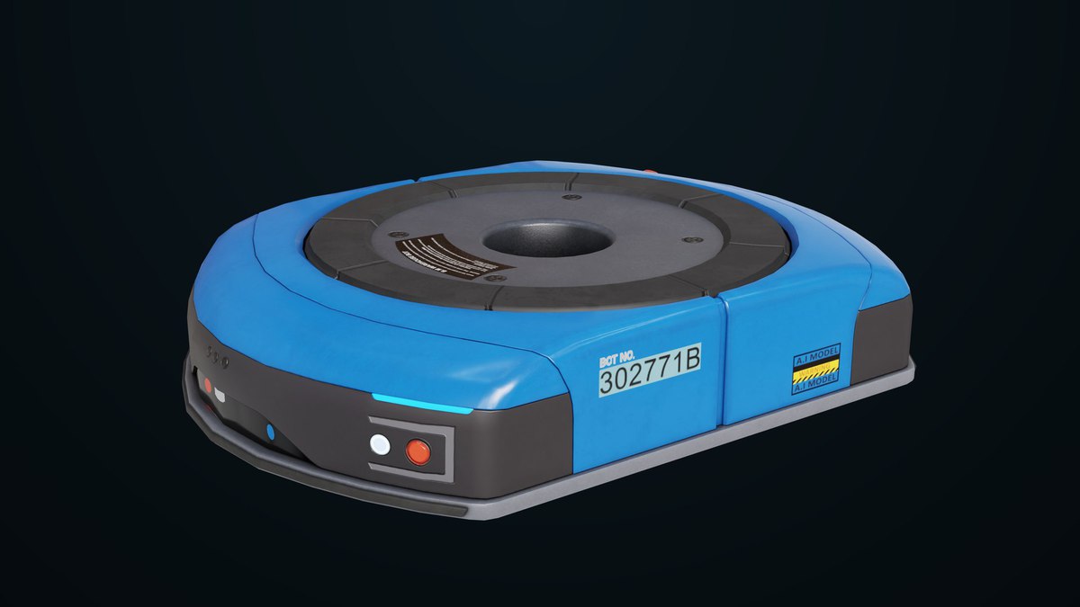 Warehouse Robot Generic Bule URP HDRP Textures