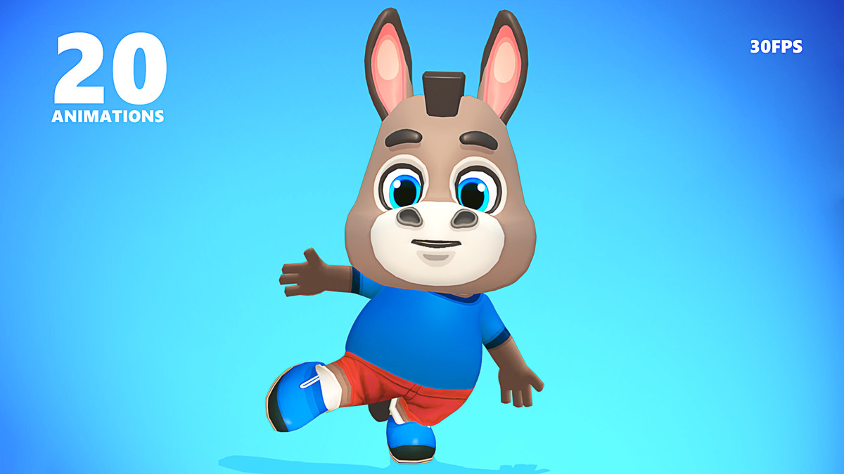 Donkey Mule Animated