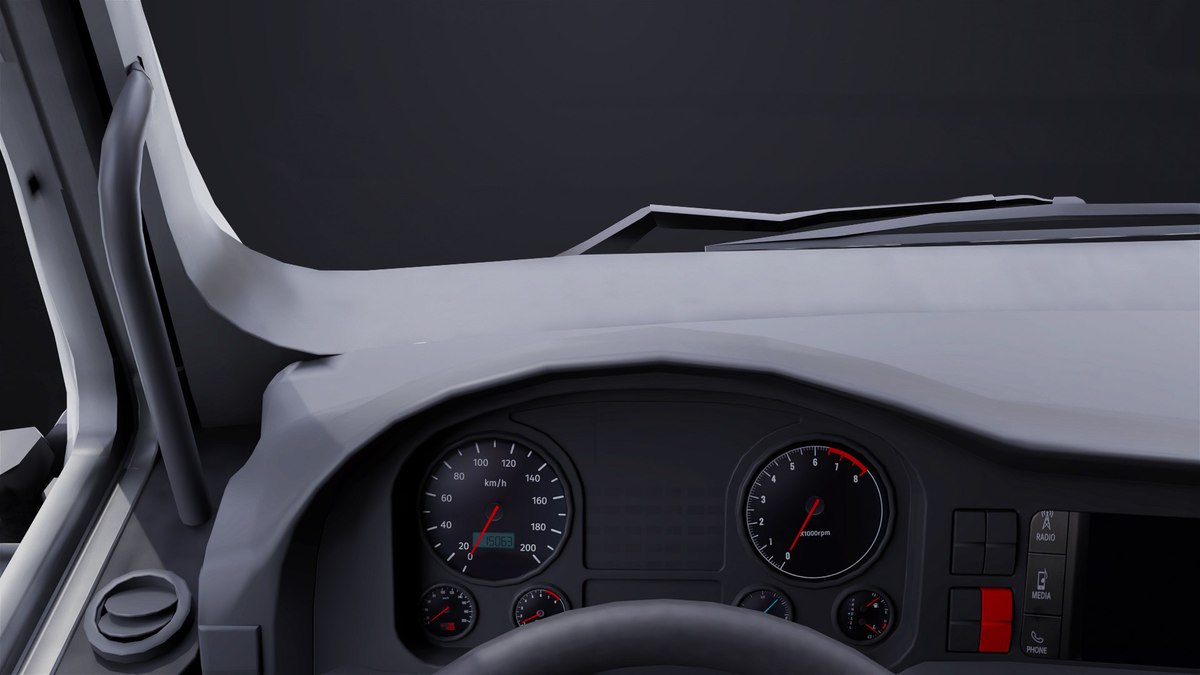 Heavy Truck 04 Chassis White URP HDRP Textures