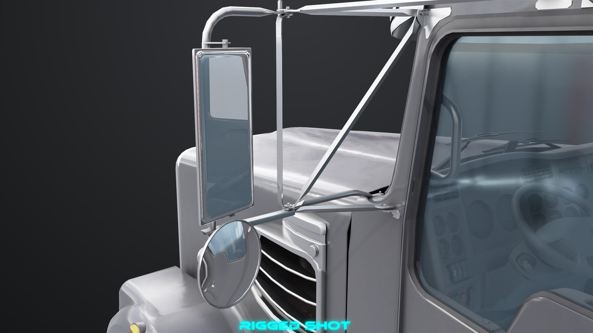 Truck 07 Log Trailer Grey Version URP HDRP Textures