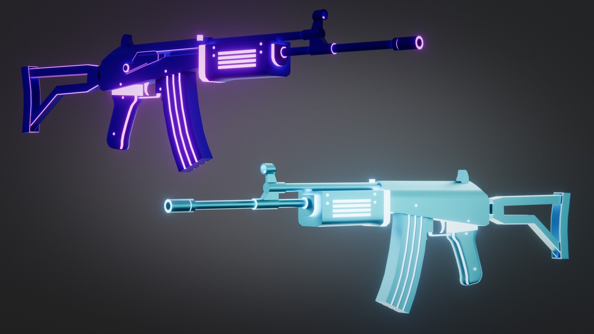 Weapon Sci-fi Glow Skins Pack — 345 Variations
