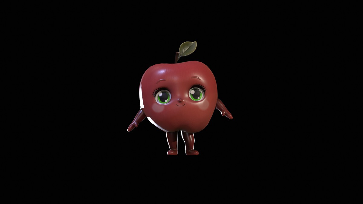 Chibi Fruit Apple two