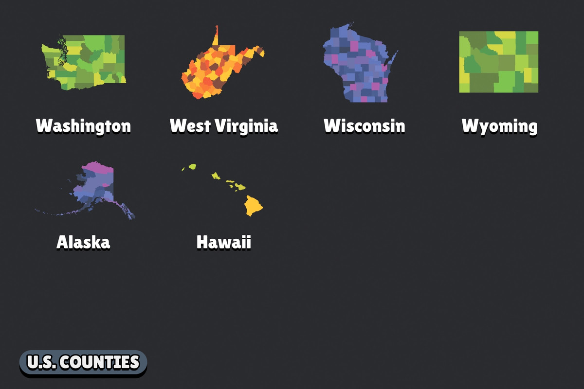 Toon Style World Map Pack