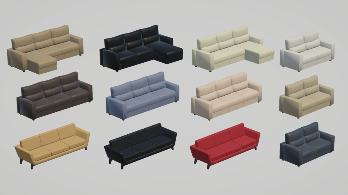 Low Poly Interior Houses – Modular Home Assets Pack