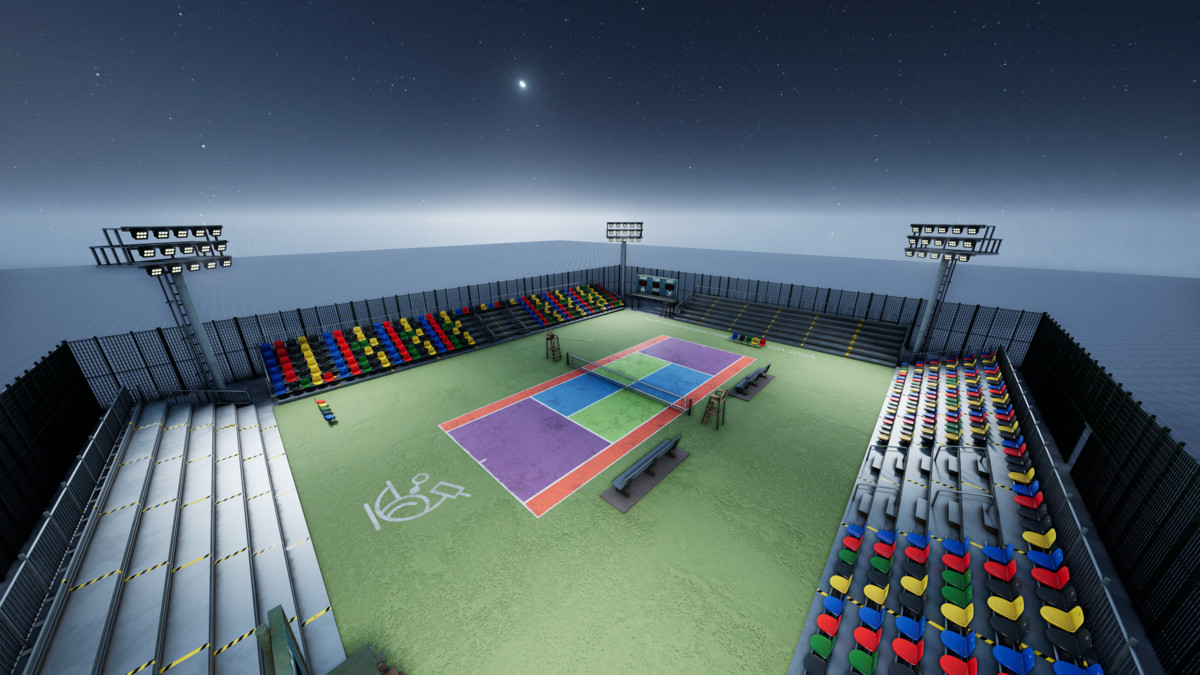 Modular Tennis Soccer Basketball Sport Court