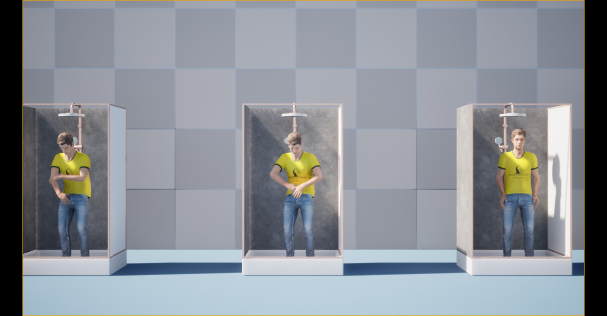 Shower NPC Animation