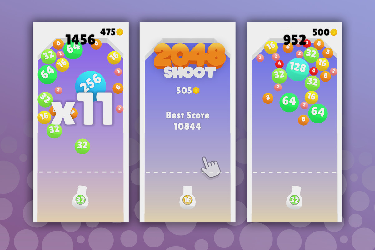 2048 Shoot | Mobile Game Template